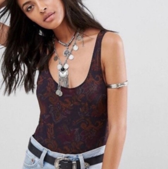 Free People | Freesia Floral Mesh Patterned Bodysuit - Picture 2 of 13